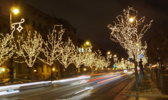 Andrássy Boulevard og Liszt Ferenc torget