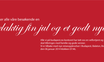 God jul fra Budapest.no!